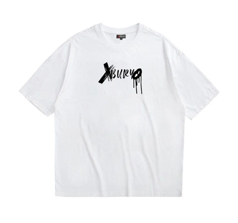 Rainbowtouches 2022 Vintage New Brand Mens T-Shirt High Street Tidal Current Skull Pattern Mens T Shirt Men Hip Hop Women  Shirt Street King Limited