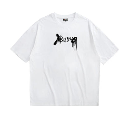 Rainbowtouches 2022 Vintage New Brand Mens T-Shirt High Street Tidal Current Skull Pattern Mens T Shirt Men Hip Hop Women  Shirt Street King Limited