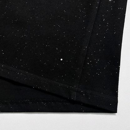 Mens T-Shirt Shining Starry Sky Casual Interesting Printed T-Shirt Autumn Street Trend Campus Short Sleeve Top Men'S Clothing Street King Limited