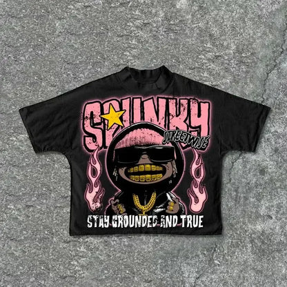 Harajuku Astronaut Graphic t shirts Oversized Y2k Tops 100 Cotton Goth T shirt Pro Choice Sweatshirt Men Clothing Street King Limited