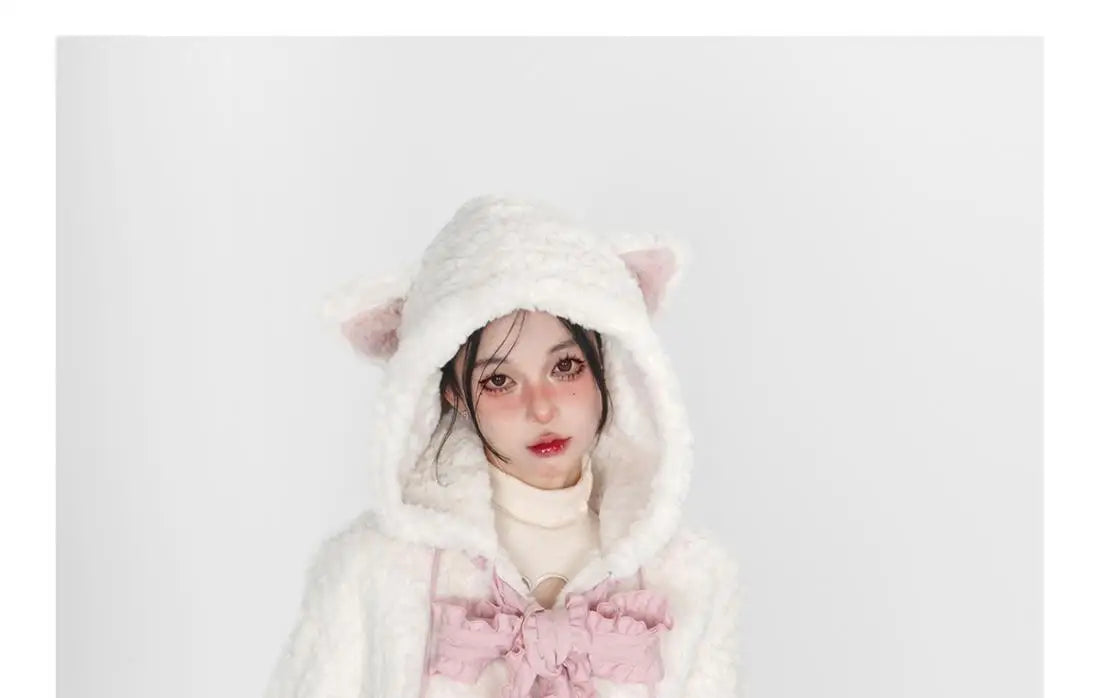 Harajuku Sweet Thicknecked Bow College Coat Woman Zip Up Hoodie Sailor Suit Plush Hoodies Women 2023 Streetwear Goth Y2k Clothes Street King Limited