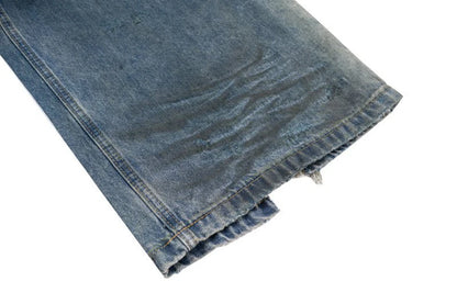 mens baggy jeans blue distressed ripped loose denim pants streetwear oversized hip hop jeans trousers unique jeans style 734