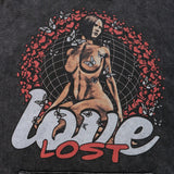 "Lost Love" Unisex Men Women Streetwear Graphic Hoodie Daulet Apparel