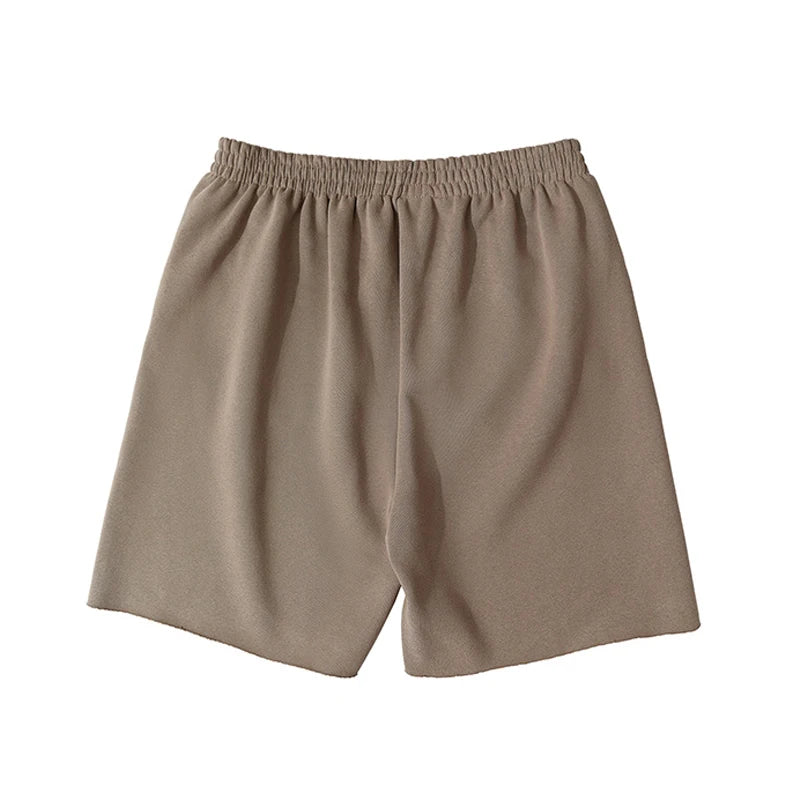 Good Quality New Kanye West Shorts High Street Chaopai Heavyweight Curled Edge Oversized Motion Casual Breeches Street King Limited