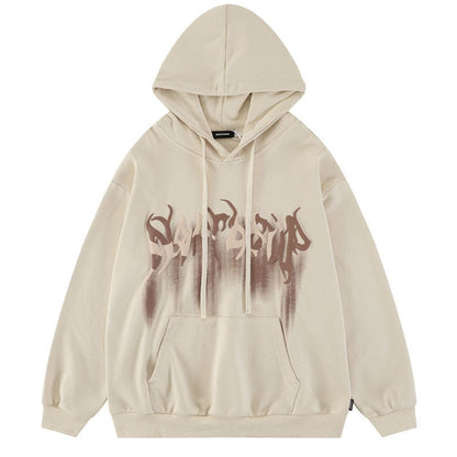 "Born With Horns" Unisex Men Women Streetwear Graphic Hoodie Daulet Apparel