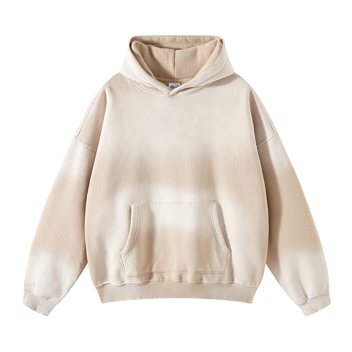 Autumn and Winter Washing Spray Dyeing Baggy Hoodies Distressed Hip Hop Gradient Men's and Women's Oversize Hooded Sweatshirts Street King Limited