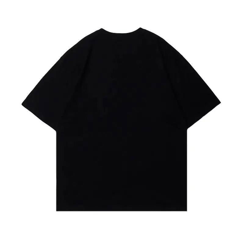 Heavy 260g American high street skull print loose summer 2024 new men and women couple round neck T-shirt short sleeves y2k tops Street King Limited