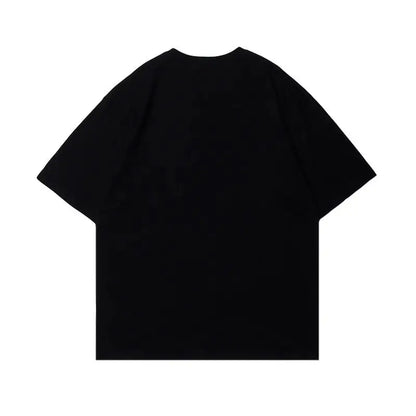 Heavy 260g American high street skull print loose summer 2024 new men and women couple round neck T-shirt short sleeves y2k tops Street King Limited