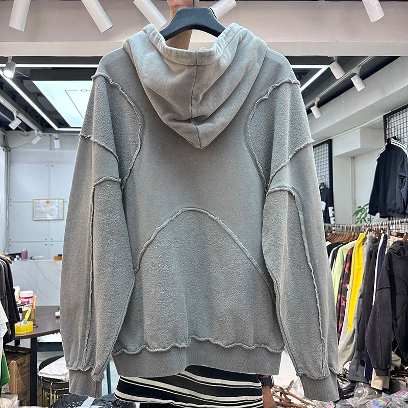 Reverse design process solid color hoodie Street King Limited