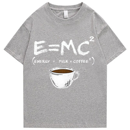 "Morning Energy" Unisex Men Women Streetwear Graphic T-Shirt - Street King Apparel
