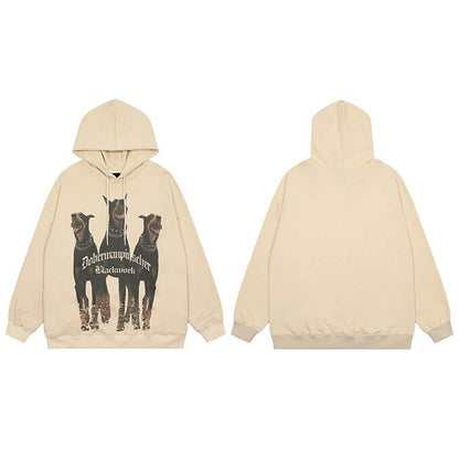 "Blood Hound" Unisex Men Women Streetwear Graphic Hoodie Daulet Apparel