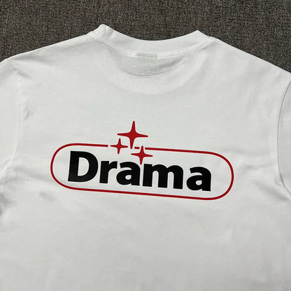 2024ss Drama Call T-shirt Men Women 1:1 High Quality Stars Letter Print Fashion Street Lovers Casual Tops Tee Street King Limited