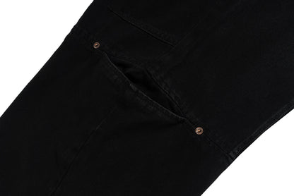 high street multi pocket washed black cargo pants for men wide leg baggy casual jeans oversized baggy denim trousers 2 unique cargo style 1127