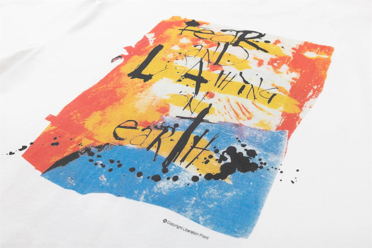 2024 Vintage 90s Joker Graffiti Print High Street Retro Casual Loose Cotton Quality T-shirt Tops Fpr Men Street King Limited