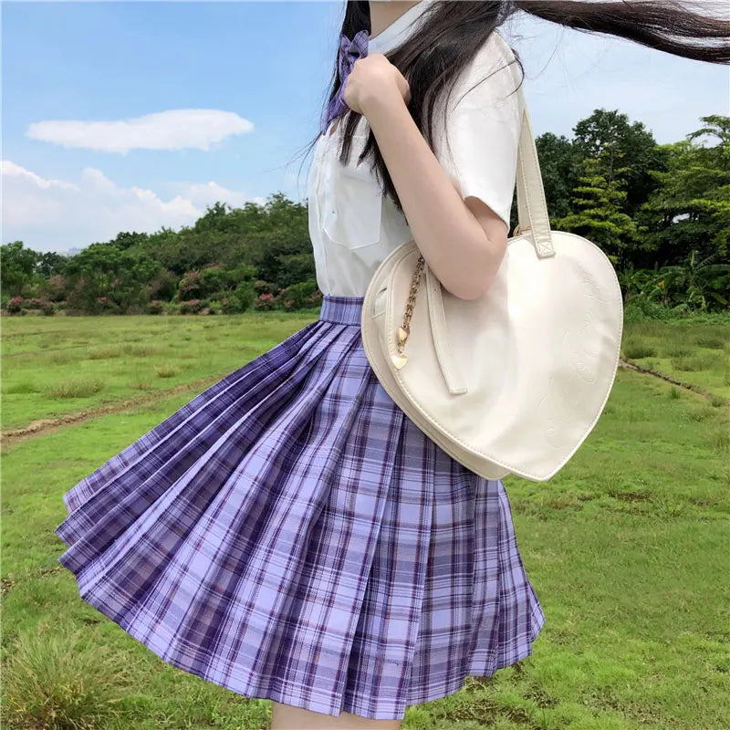 Jk Uniforms Gyaru School Uniform for Girl Student Pleated Skirt Uniform Set Women Short Sleeve Bow Tie Seifuku Japanese Style Street King Limited