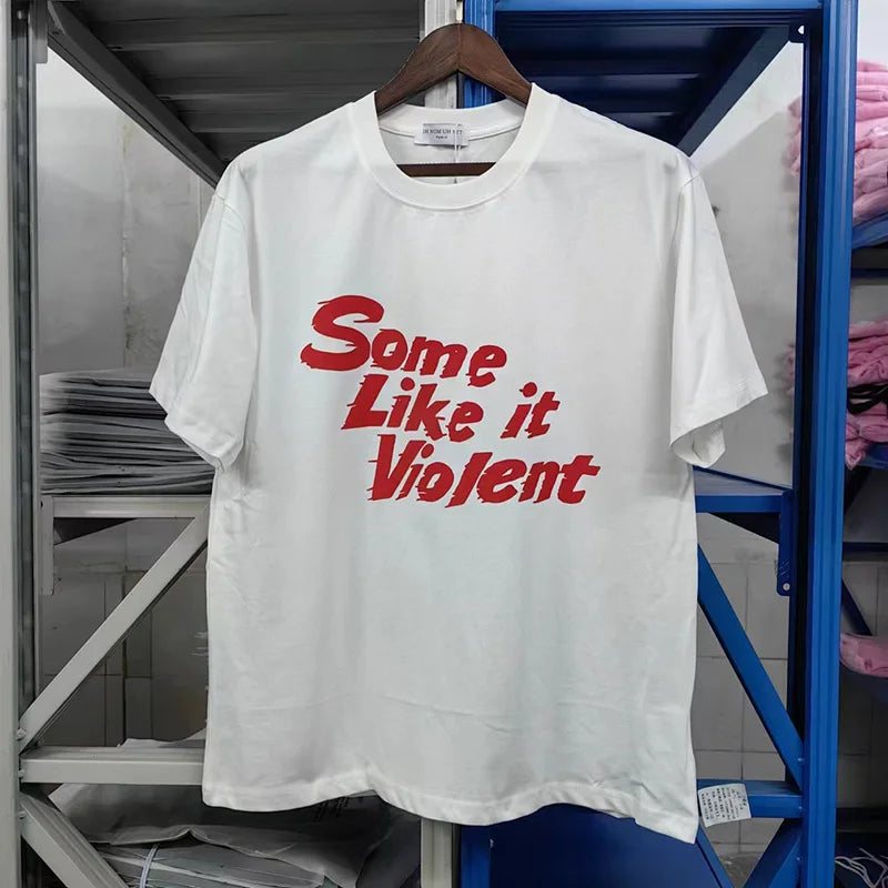 Black White IH NOM UH NIT Short Sleeve Tops Tee Men Woman Best Quality Simplicity Cotton Loose Versatile T Shirts Street King Limited