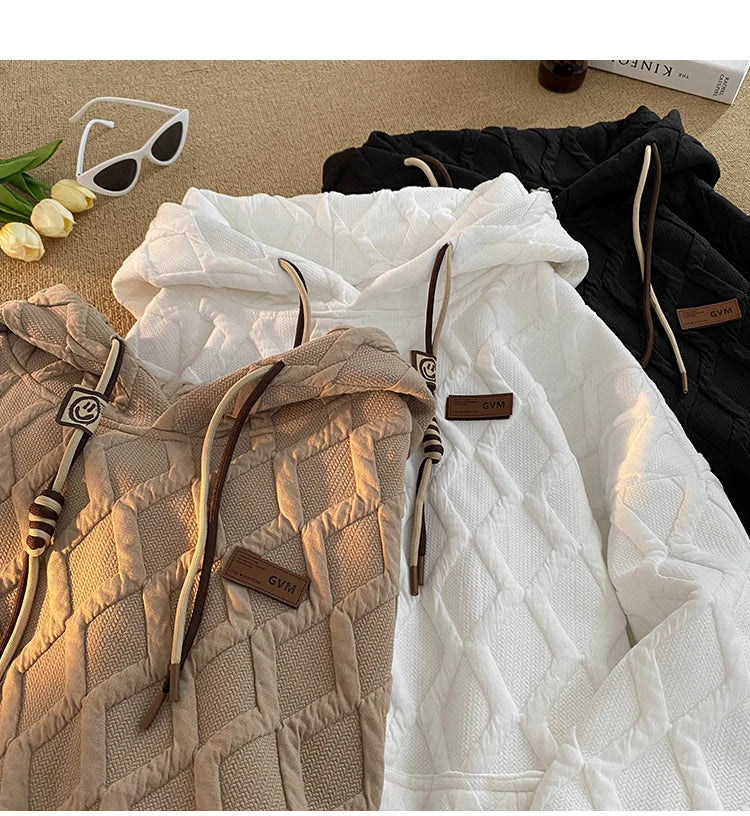 2024 New Men's Hoodie Fashion Korean Casual Loose Hooded Shirt Large Size Harajuku Couple Clothing Hip Hop Streetwear Street King Limited