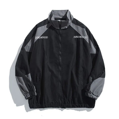 hip hop varsity baseball jackets mens harajuku patchwork color block coats oversized casual loose thin windbreaker jacket unisex unique default style 4348