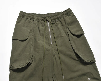 y2k high street multi pockets pleated drawstring cargo pants for men straight pantalones hombre baggy trousers oversized unique cargo style 771