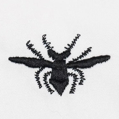New 2022 Luxury Men Classic Embroidered bee stripe Fashion Cotton Casual Shirts Shirt High Quality Short Sleeves A68 Street King Limited