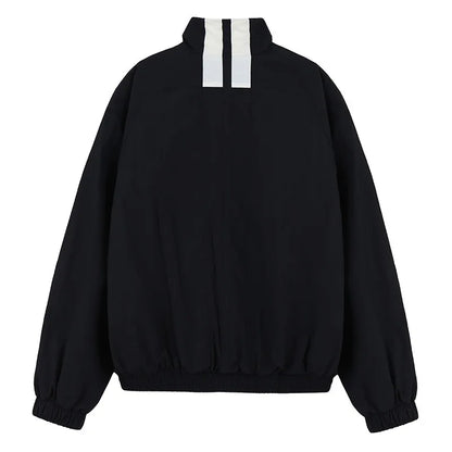 zipper jacket stand collar menswear bottoms