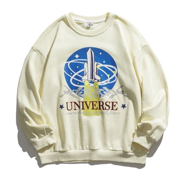 "Universe" Unisex Men Women Streetwear Graphic Sweatshirt Daulet Apparel