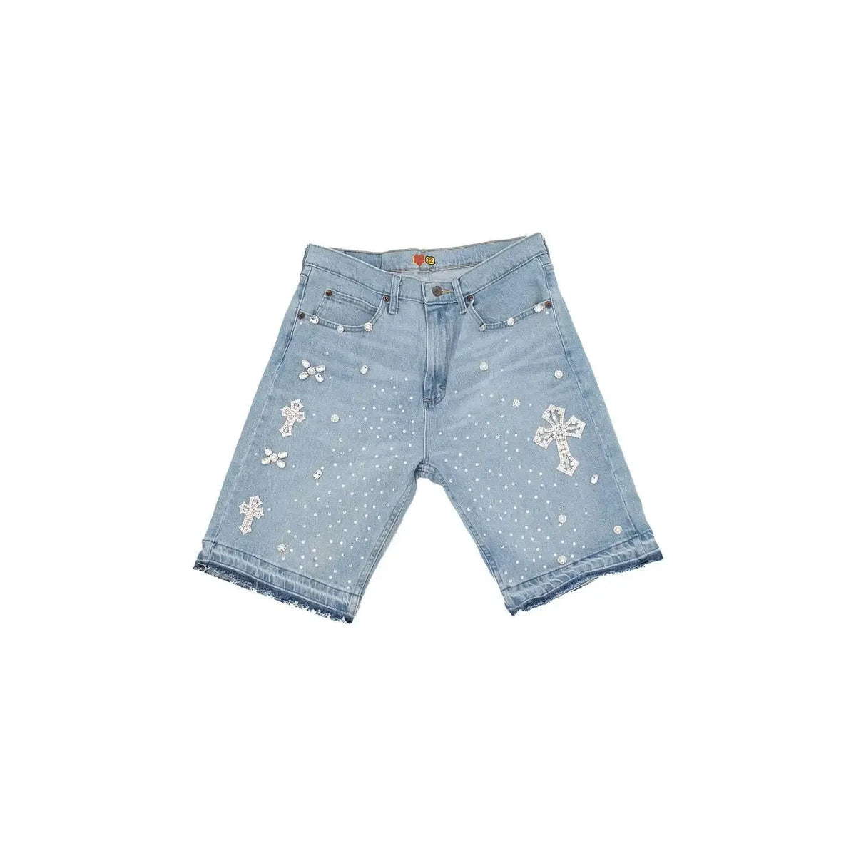 Denim Gym Shorts Men Women Y2K Hip Hop Retro Rhinestones Streetwear Shorts Gothic Baggy Jeans High Waist Basketball Shorts Street King Limited