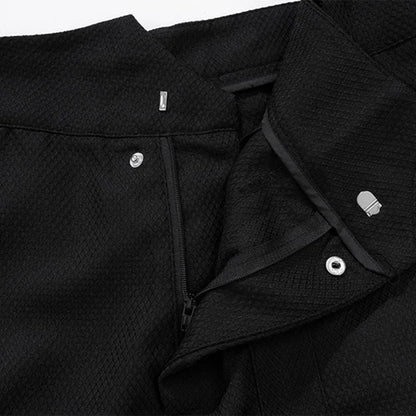 Men High Street Simple Hit Color Line Print Patch Pants Straight Oversized Special Waist Black Sweatpant Fashion Sports Pants Street King Limited