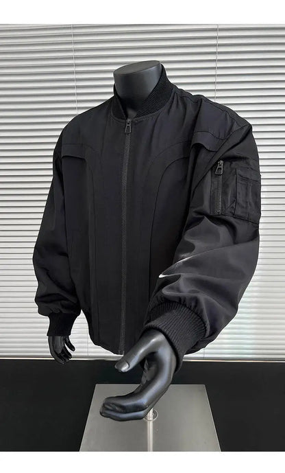 spring autumn cleanfit bomber jacket men streetwear fashion loose casual hip hop short cargo motorcycle jacket women coat unique cargo style 485