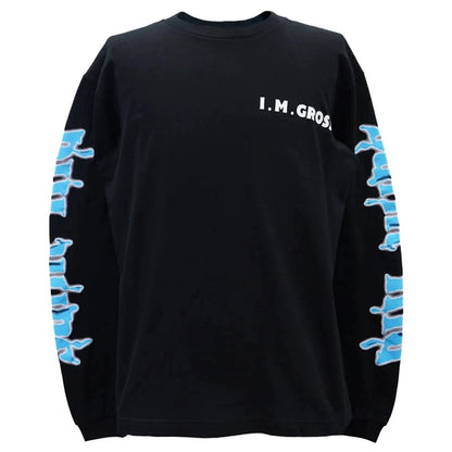24ss Summer Vintage Retro High-Street Long Sleeve T-Shirt Sweatshirt Pullover Cotton Street King Limited