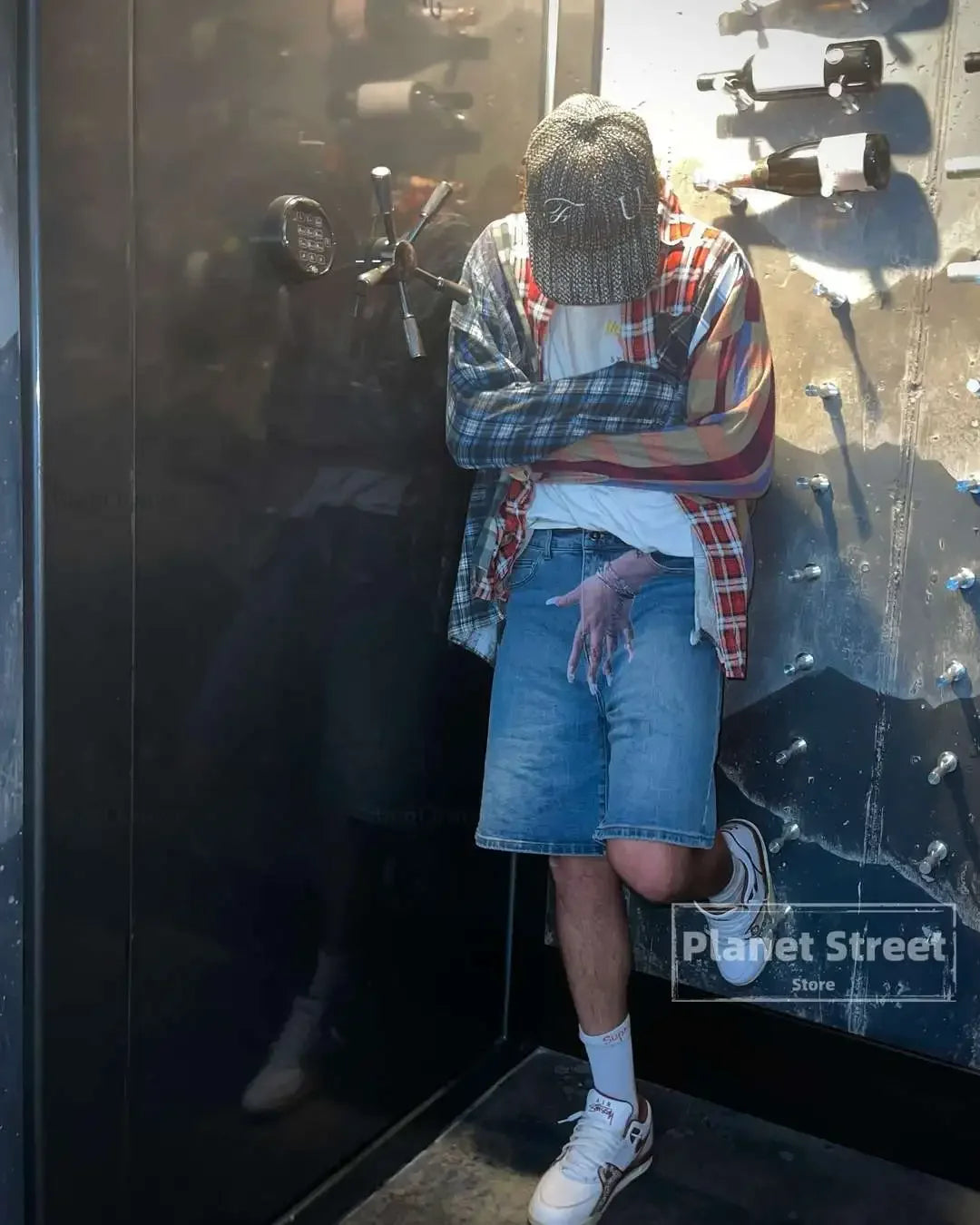 harajuku y2k short baggy jeans palm print graphic pants men fashionstyle denim streetwear gothic sweatpants shorts men clothing unique joggers style 4287