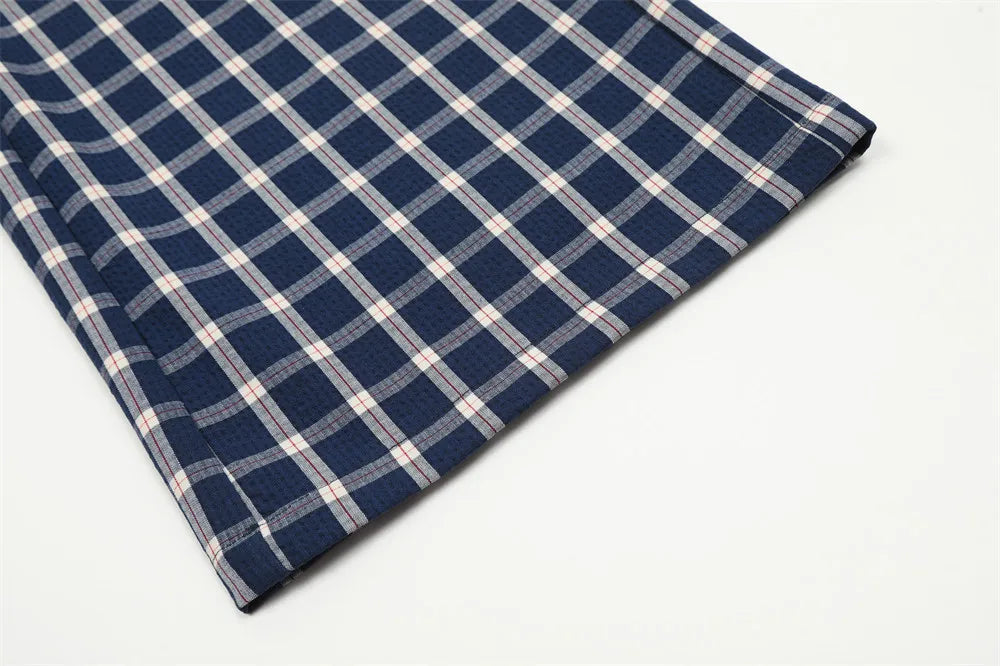 men women american streetwear fashion loose plaid wide leg straight pant boyfriend button down sports casual pants trousers unique default style 1398