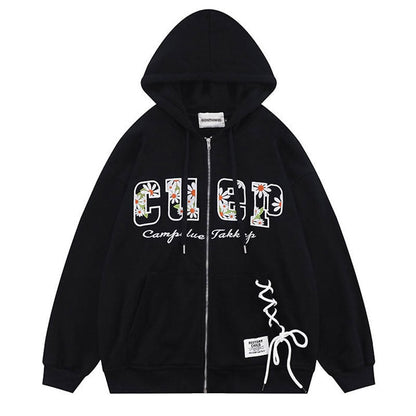 "Button Up" Unisex Men Women Streetwear Graphic Hoodie Daulet Apparel