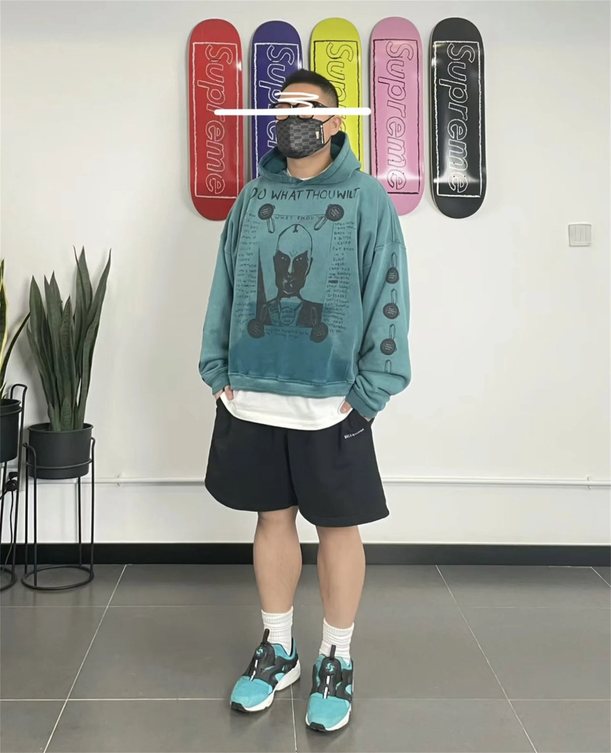 2024 Winter ERD Brand Fashion Vintage Letter Print Cotton DO WHAT THOU WILT HOODIES Street King Limited