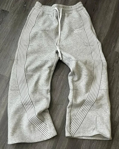 hip hop retro side stripes graphic baggy jeans casual streetwear sweatpants y2k pants gothic womens mens trousers unique joggers style 4273