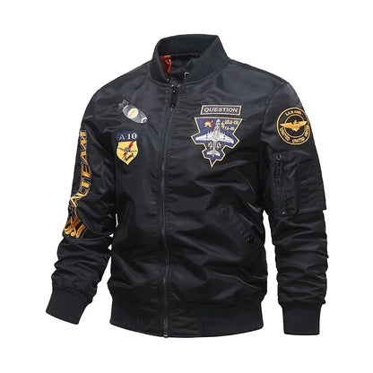 mens spring and autumn thin army green black yellow motorcycle pilot baseball uniform sports jacket mens hip hop style jacket minimalist street pants