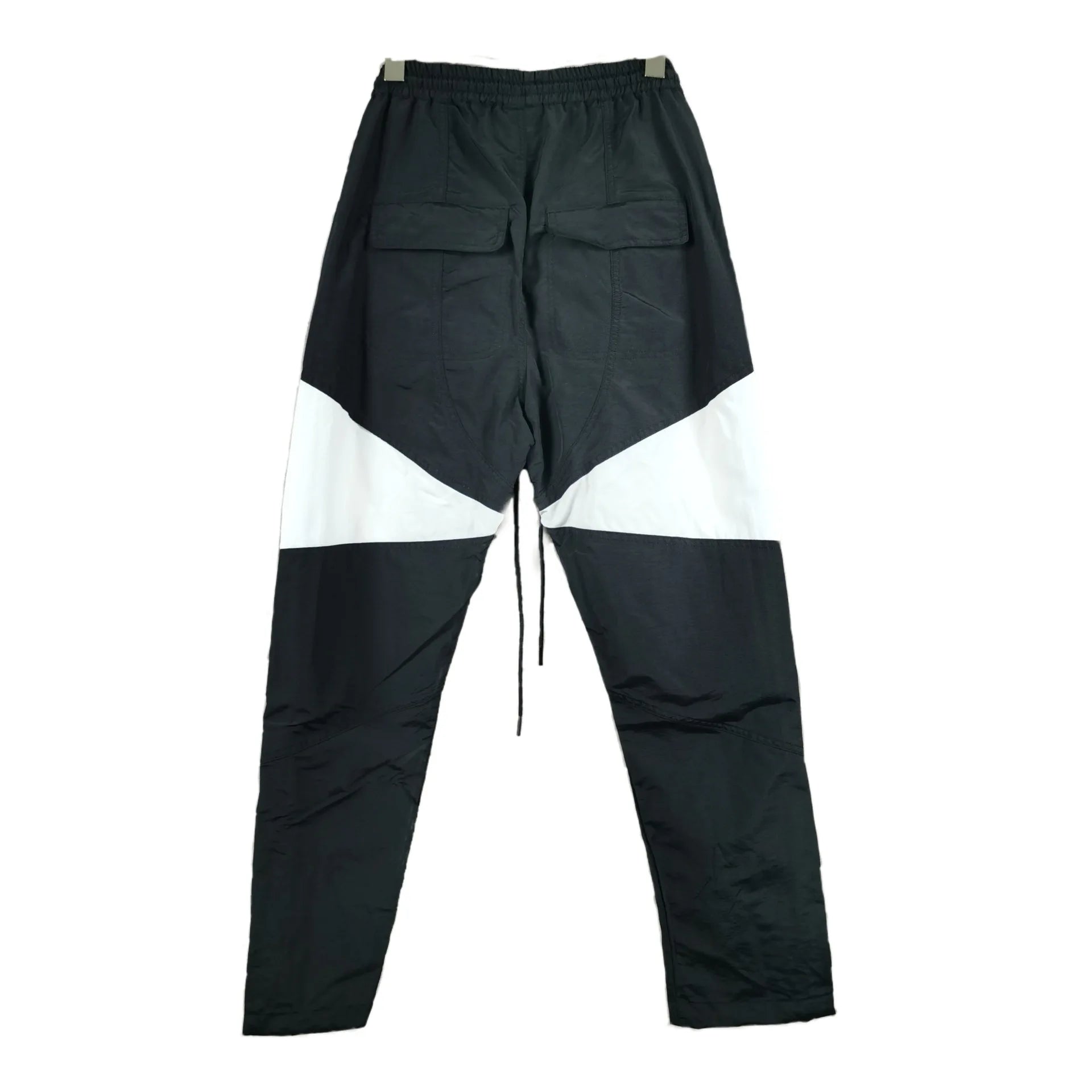 three dimensional adhesive zipper splicing functional patchwork cargo trousers mens high street vibe thin nylon cargo pants unique cargo style 941