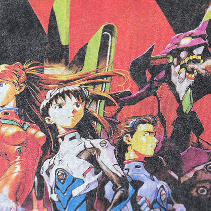 2024 Vintage Retro High-Street Japanese Anime Print High Quality Cotton Casual Tops T-Shirt Street King Limited