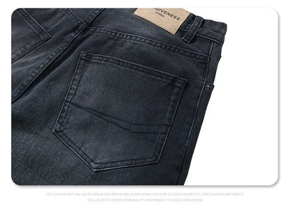 24Spring wash black ash straight tube baggy jeans Street King Limited