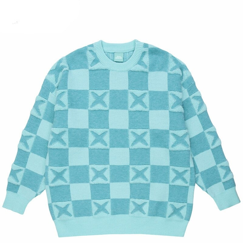 "Check Mate" Unisex Men Women Streetwear Graphic Sweater Daulet Apparel