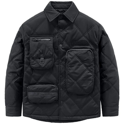 Winter New Lingge Cotton Coat Functional Multi Pocket Coats Men's Cotton Coat Thickened 2023 new Warm Cotton men clothing Street King Limited