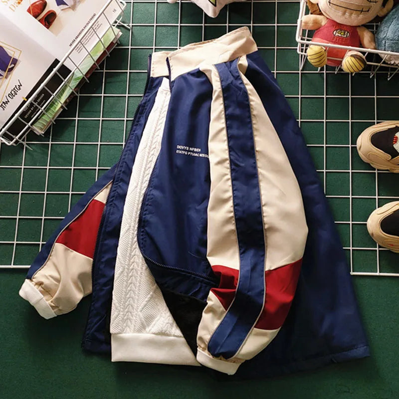 hip hop varsity baseball jackets mens harajuku patchwork color block coats oversized casual loose thin windbreaker jacket unisex urban fashion pants