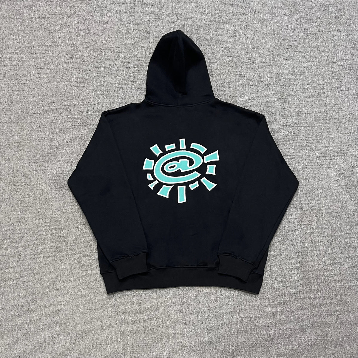 New Autumn Logo Embroidery Black Fleece Hooded Hoodies for Men and Women  Streetwear Baggy Casual Cardigan Zipper Sweatshirts Street King Limited
