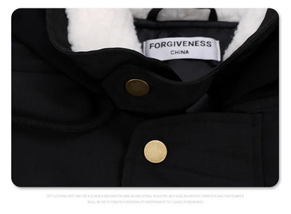 2024AW new cotton dress solid color hooded multi-pocket jacket Street King Limited