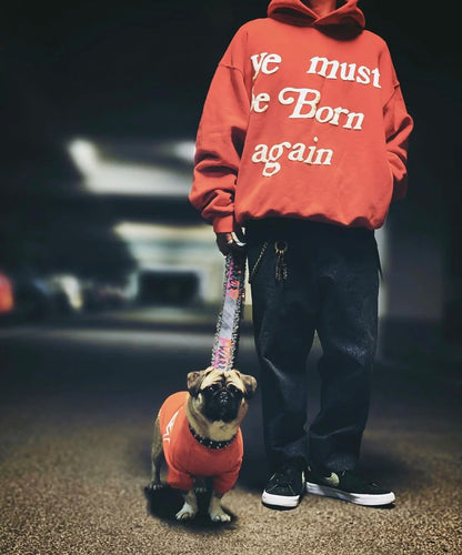 24ss 12 Colors CPFM KANYE WEST “ye must be born again” Letter Print High-Street Basic Hoodies Cotton Casual Hoodies For Men Street King Limited
