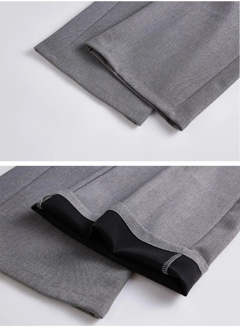 men loose casual korean streetwear fashion vintage straight wide leg suit pants trousers cityboy baggy pants unique default style 1611