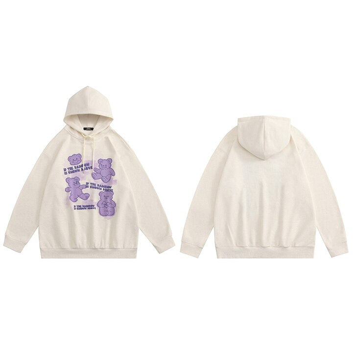"Chase The Rainbow" Unisex Men Women Streetwear Graphic Hoodie Daulet Apparel