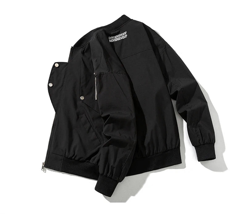 autumn mens zipper bomber jackets aesthetic vintage casual baseball uniform design hip hop street fashion techwear jacket man unique default style 1529