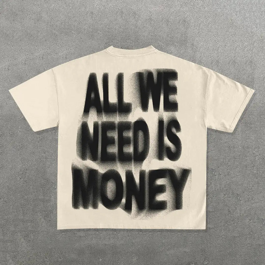 American 777 graphic t shirts print oversized gothic Smart Casual Harajuku streetwear graphic y2k tops goth men clothes Street King Limited