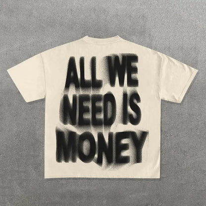 American 777 graphic t shirts print oversized gothic Smart Casual Harajuku streetwear graphic y2k tops goth men clothes Street King Limited